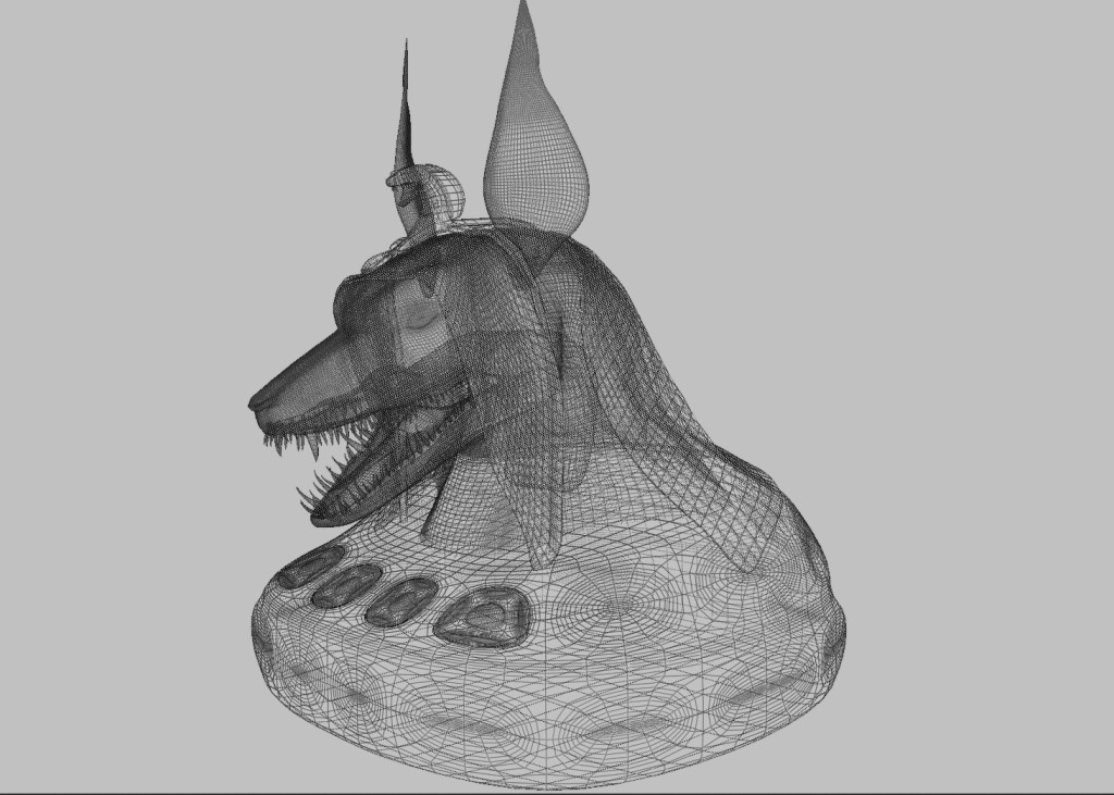 Anubis head (white) preview image 3